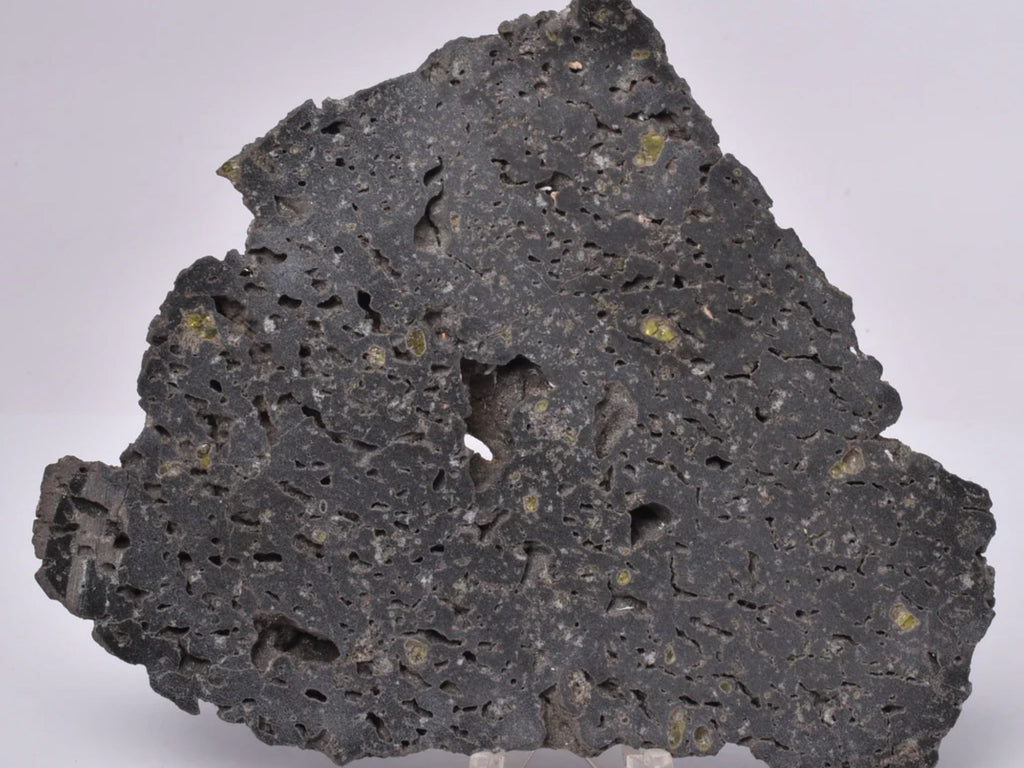 Olivine Basalt Slice from Kīlauea Volcano, Hawaii: A Geological Marvel