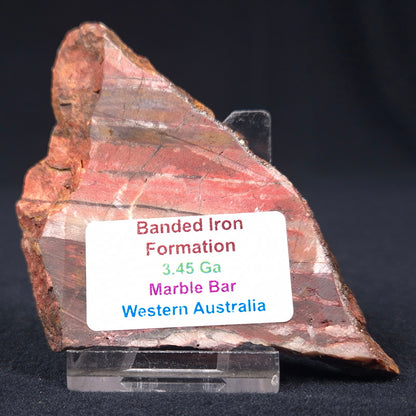 Banded Iron Formation from Marble Bar Polished ZMB004