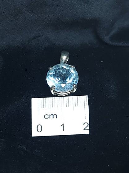 Blue Topaz Pendant 3SSBTP1