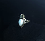 Larimar and Blue Topaz Ring 3SSLBT1