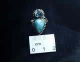 Larimar and Blue Topaz Ring 3SSLBT2