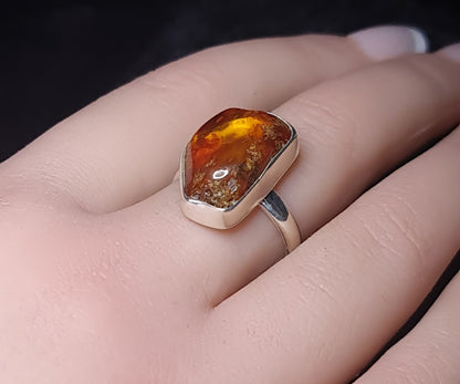 Amber Ring Size 9 3SSAR1