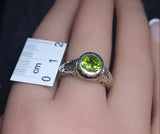 Peridot Ring size 8 3SSPDR1