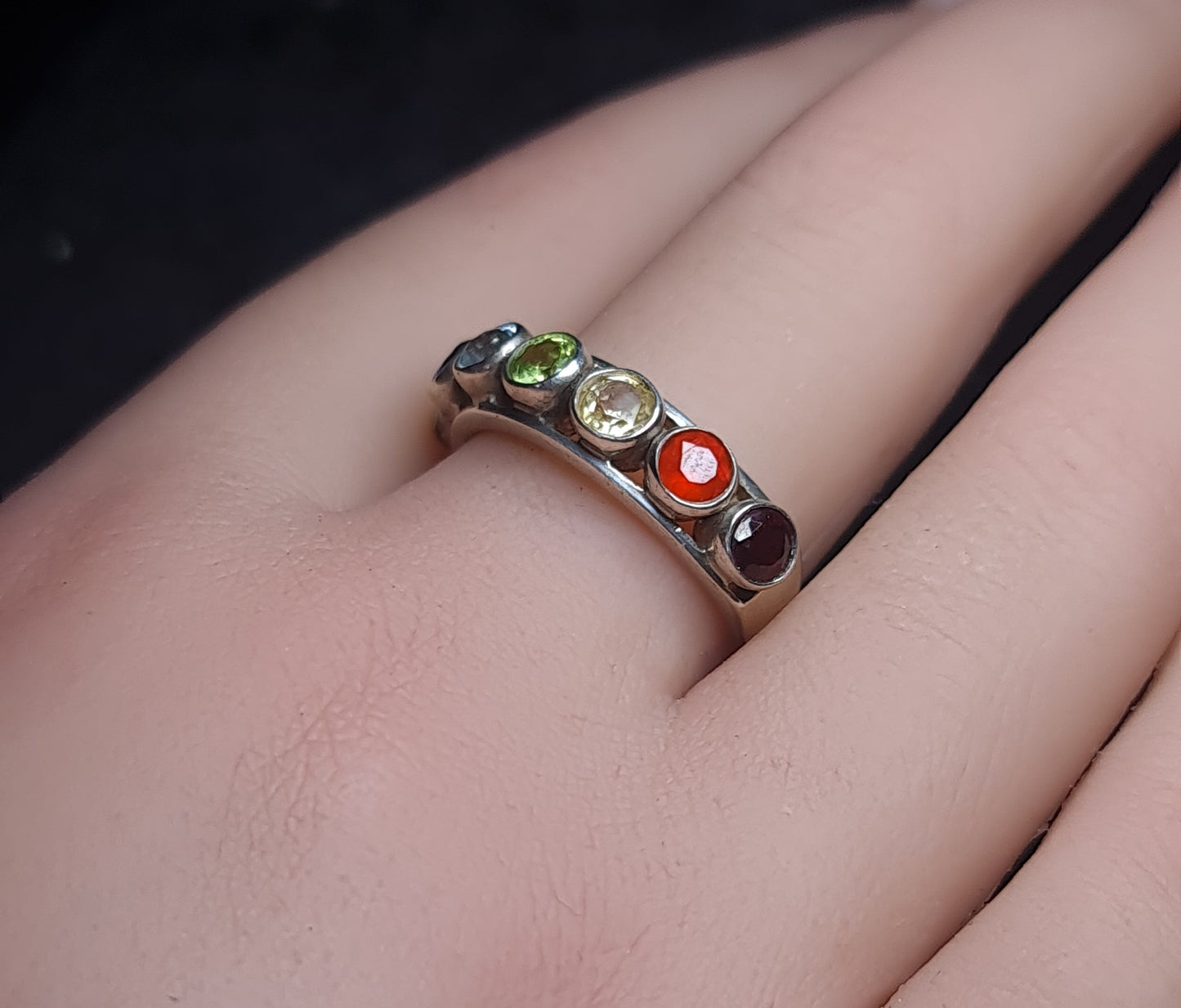 Chakra Multi Stone Ring 3SSCMR