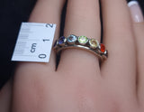 Chakra Multi Stone Ring 3SSCMR