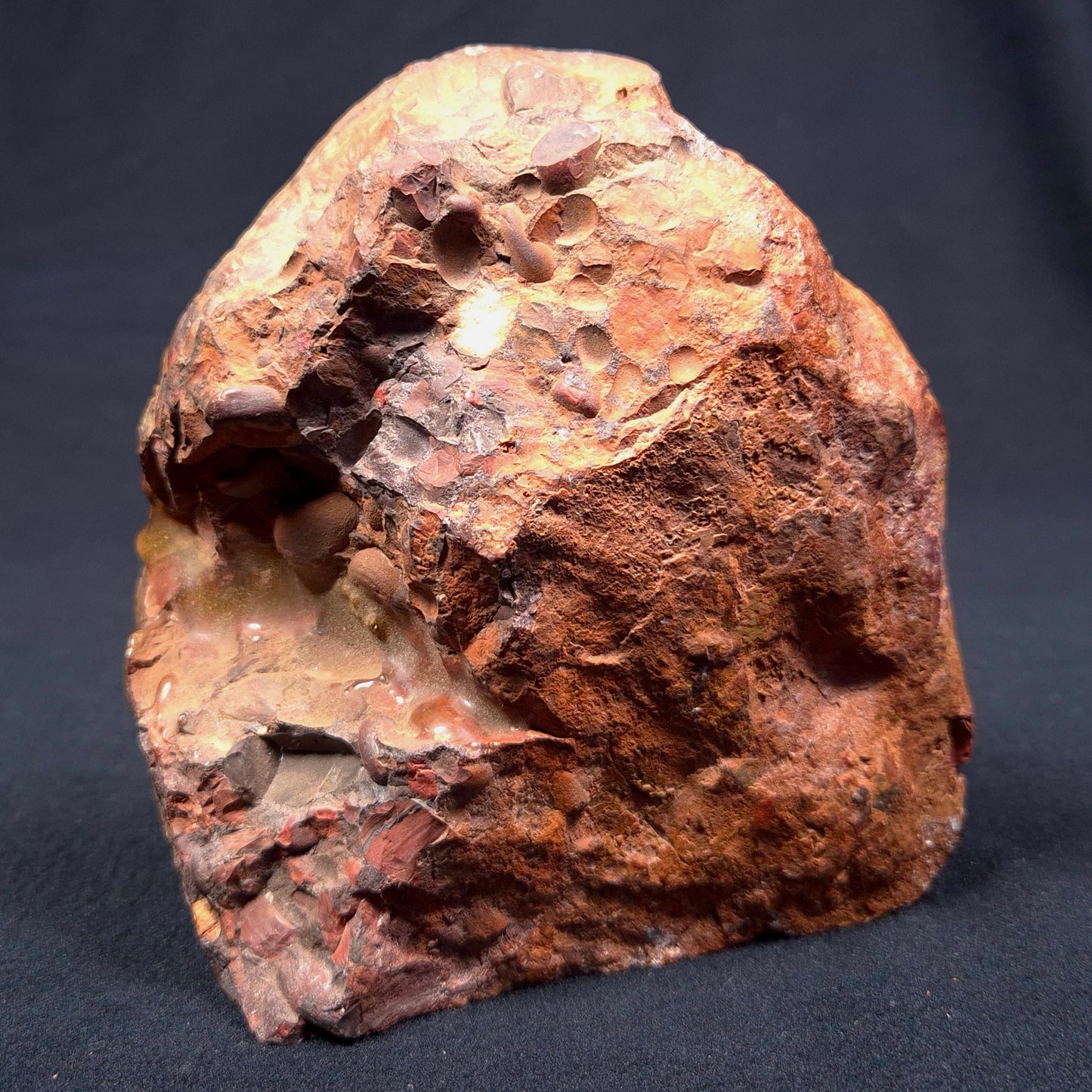 Conglomerate Hematite and Jasper Polished ZCG001