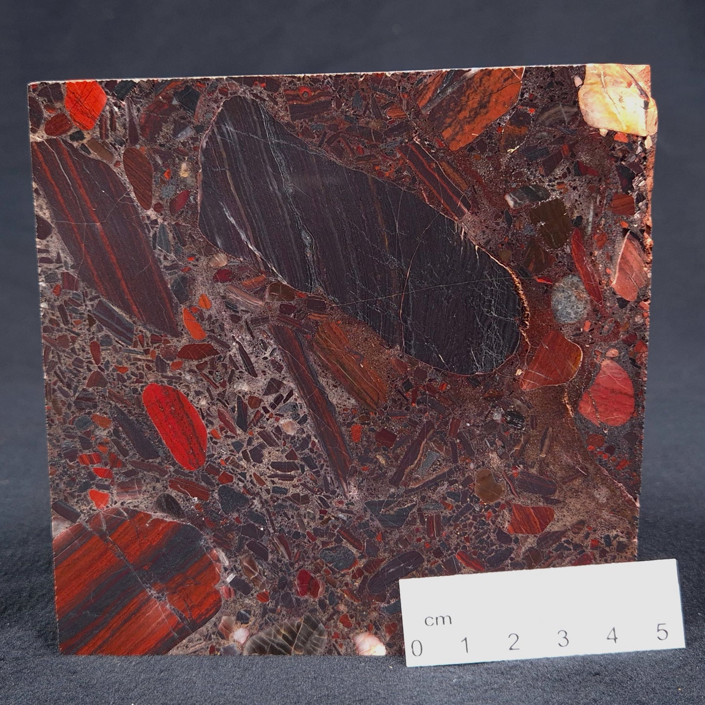 Conglomerate Hematite and Jasper Polished ZCG002