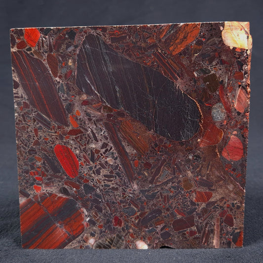 Conglomerate Hematite and Jasper Polished ZCG002