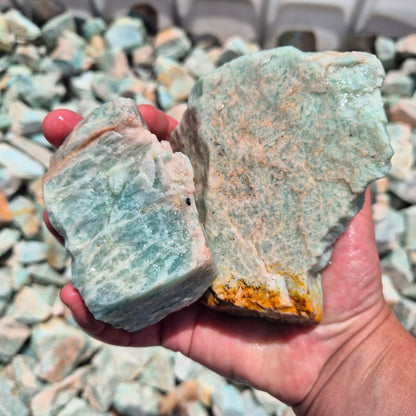 Large Amazonite Rough by Weight ZRR019