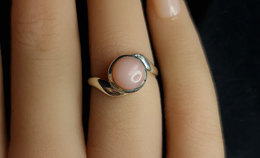 Pink Opal Ring Size 6 3SSPOR1