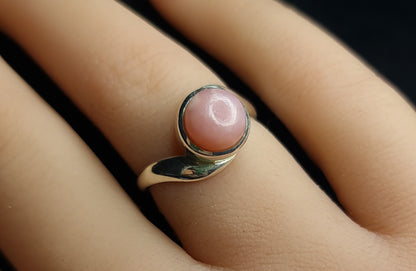 Pink Opal Ring Size 7 3SSPOR2