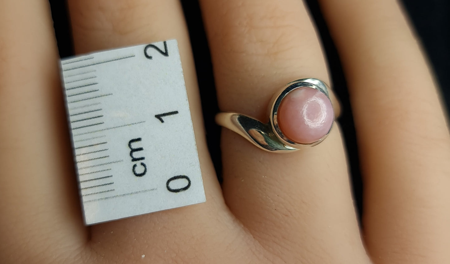 Pink Opal Ring Size 7 3SSPOR2