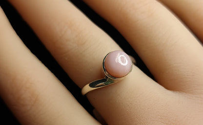 Pink Opal Ring Size 8 3SSPOR3