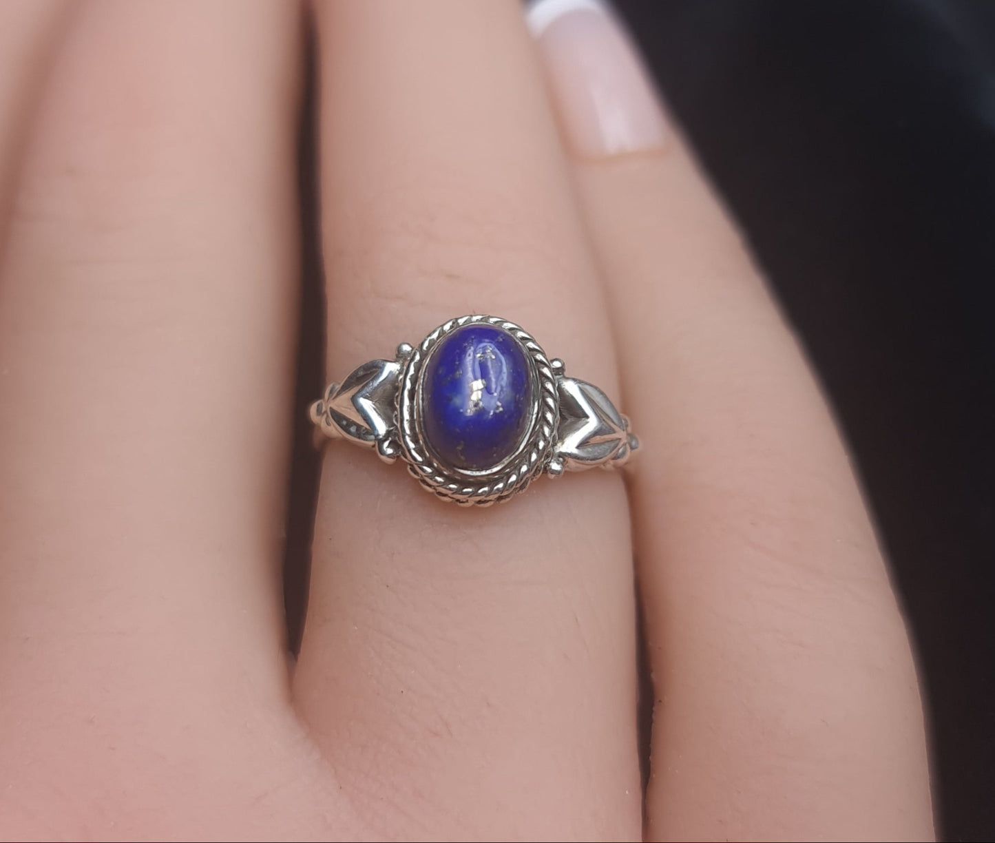 Lapis Lazuli Ring Size 7 3SSLLR