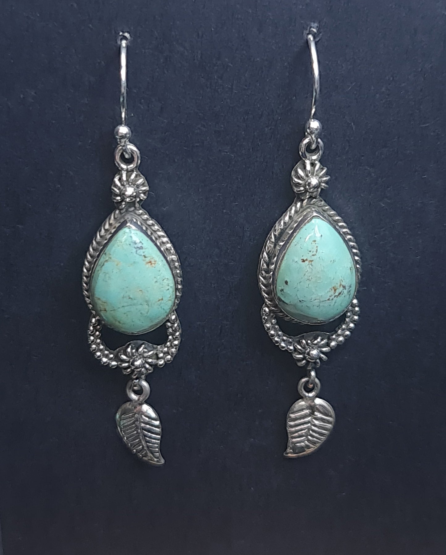 Turquoise Teardrop Earrings 3SSTQE