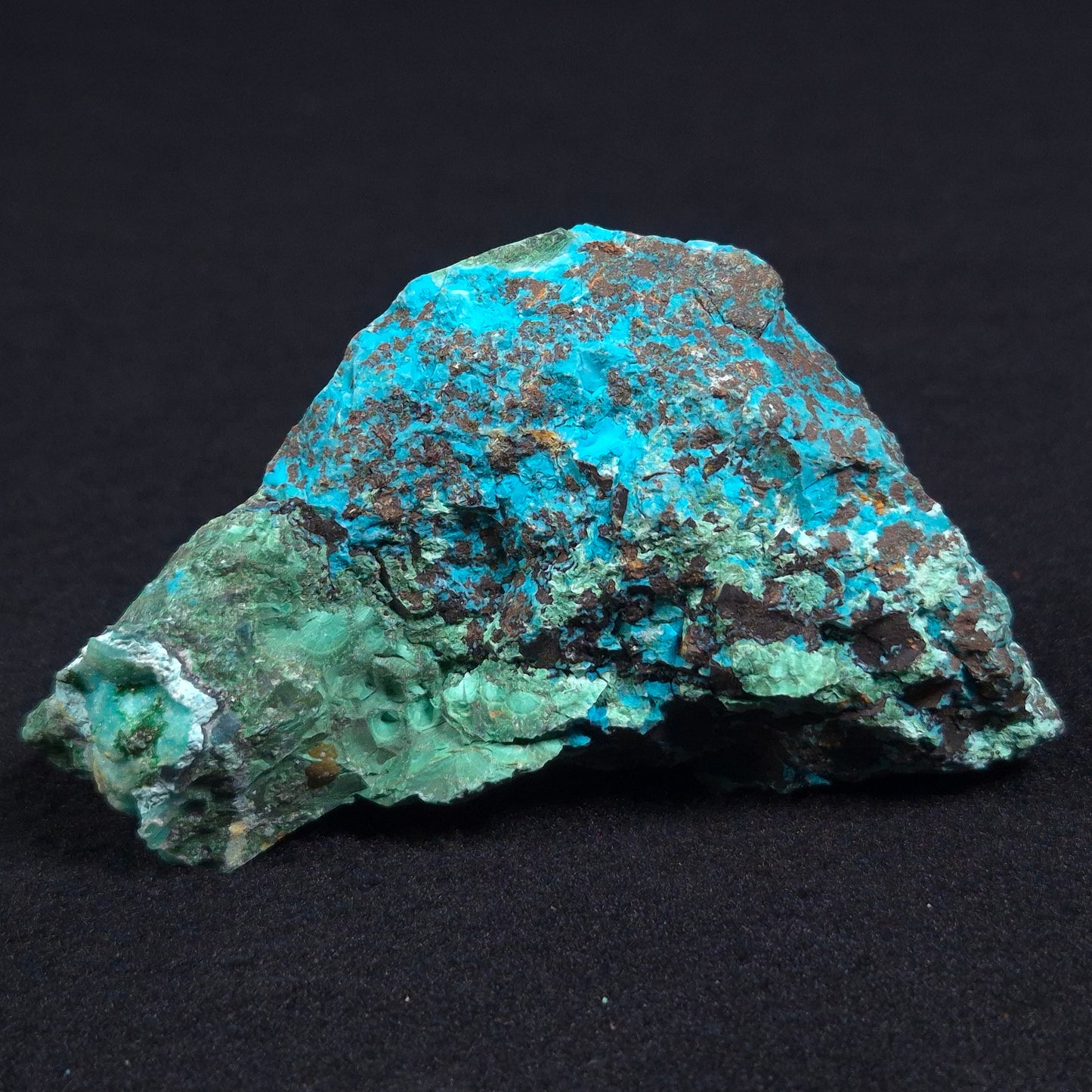 Chrysocolla with Cuprite and Malachite Rough from Mt. Isa ZRC004