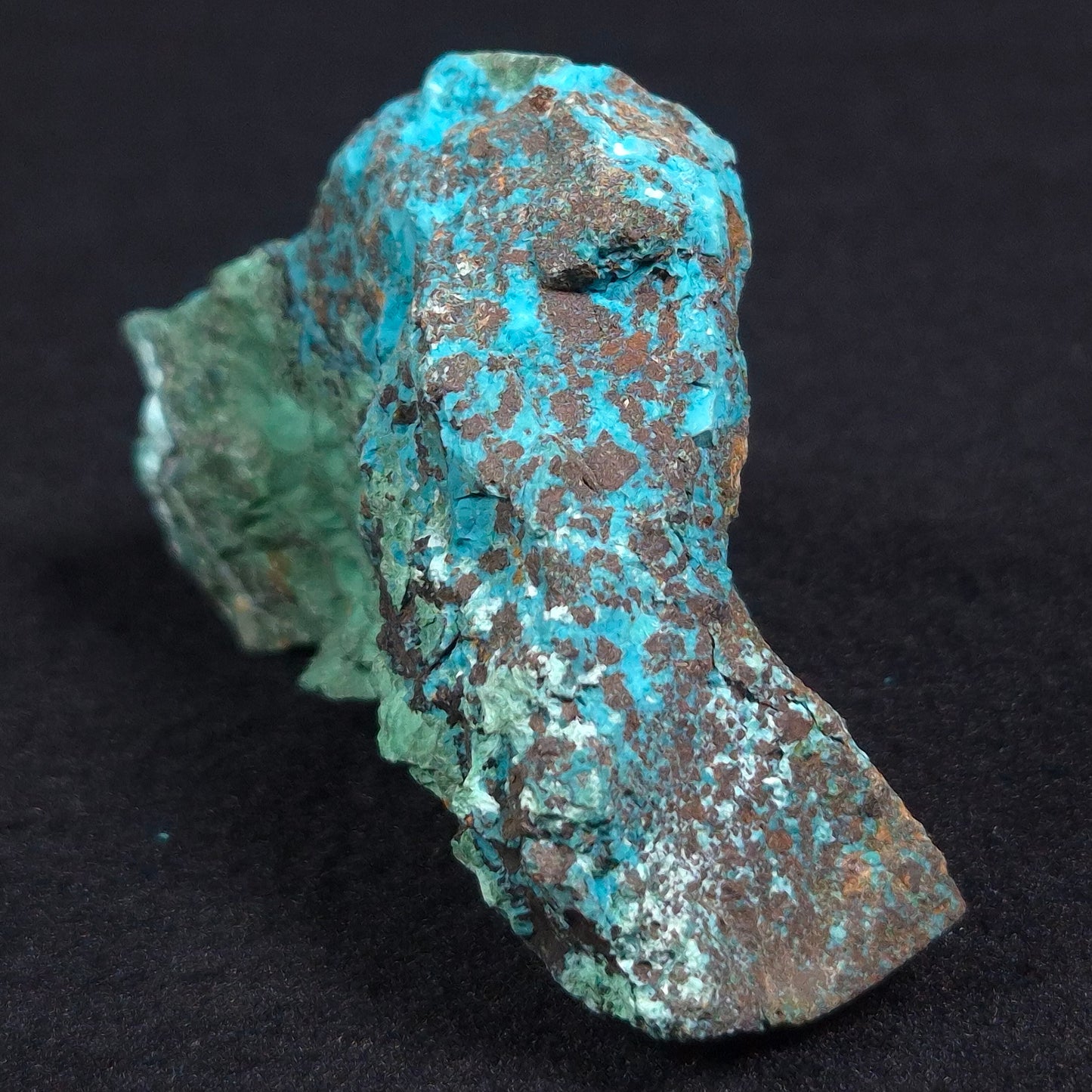 Chrysocolla with Cuprite and Malachite Rough from Mt. Isa ZRC004