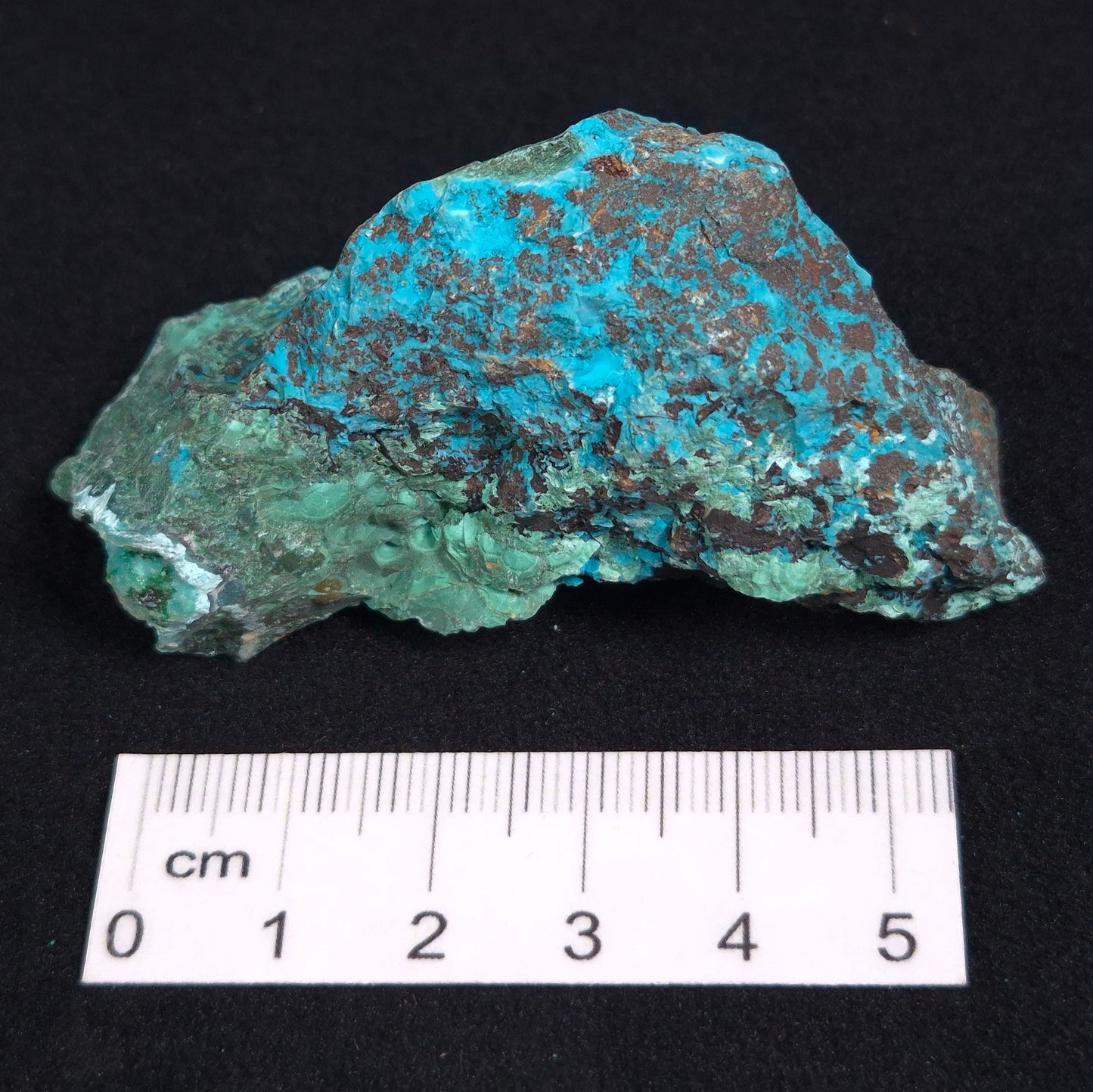 Chrysocolla with Cuprite and Malachite Rough from Mt. Isa ZRC004