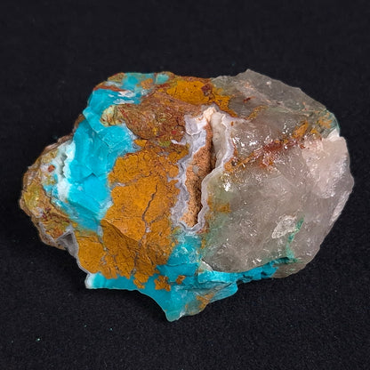 Chrysocolla with Cuprite and Quartz Rough from Mt. Isa ZRC006