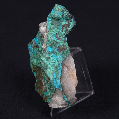 Chrysocolla with Cuprite, Malachite and Quartz Rough from Mt. Isa ZRC007