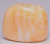 ORANGE CALCITE TEA LIGHT CANDLE HOLDER P12