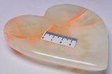 GREEN ONYX CARVED HEART SHAPED DISH P1079