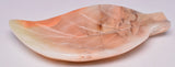 GREEN ONYX CARVED LEAF SHAPED DISH P180