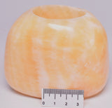 ORANGE CALCITE TEA LIGHT CANDLE HOLDER P12