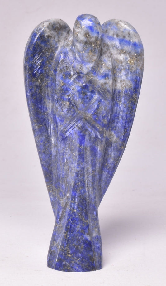 SODALITE CRYSTAL ANGEL CARVING P32