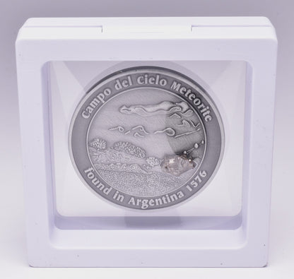 CAMPO DEL CIELO METEORITE in COLLECTORS COIN NUMBER 0003 MT18