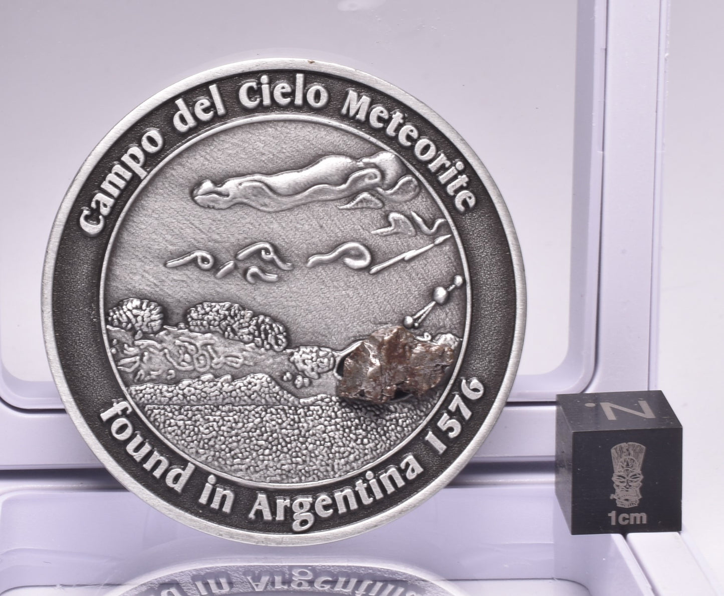 CAMPO DEL CIELO METEORITE in COLLECTORS COIN NUMBER 0023 MT166