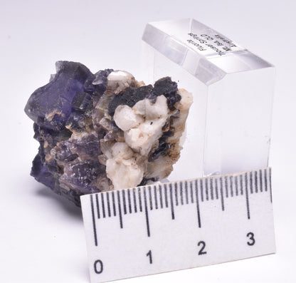 FLUORITE NATURAL FORM ON STAND MINERAL, MT ISA, QLD, AUSTRALIA M129