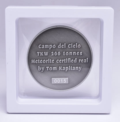 CAMPO DEL CIELO METEORITE in COLLECTORS COIN NUMBER 0015 MT178