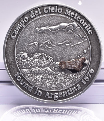 CAMPO DEL CIELO METEORITE in COLLECTORS COIN NUMBER 0015 MT178