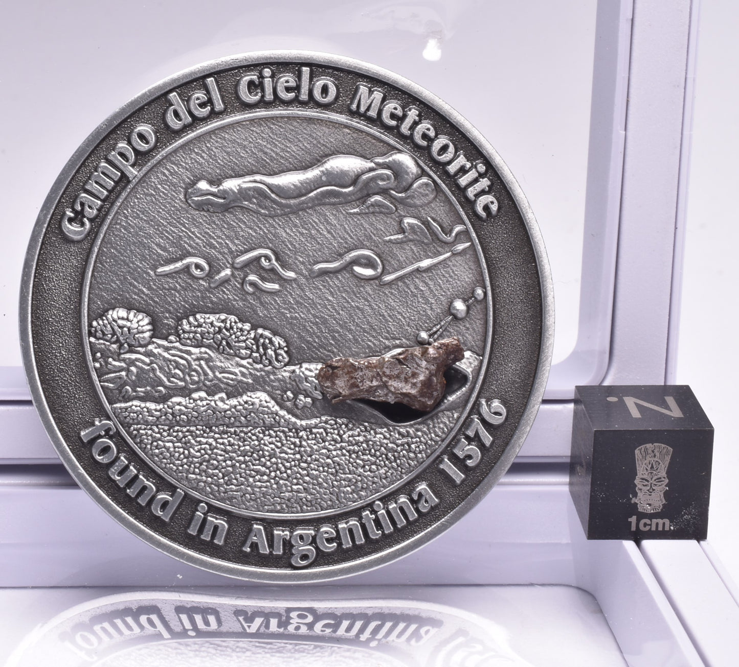 CAMPO DEL CIELO METEORITE in COLLECTORS COIN NUMBER 0015 MT178