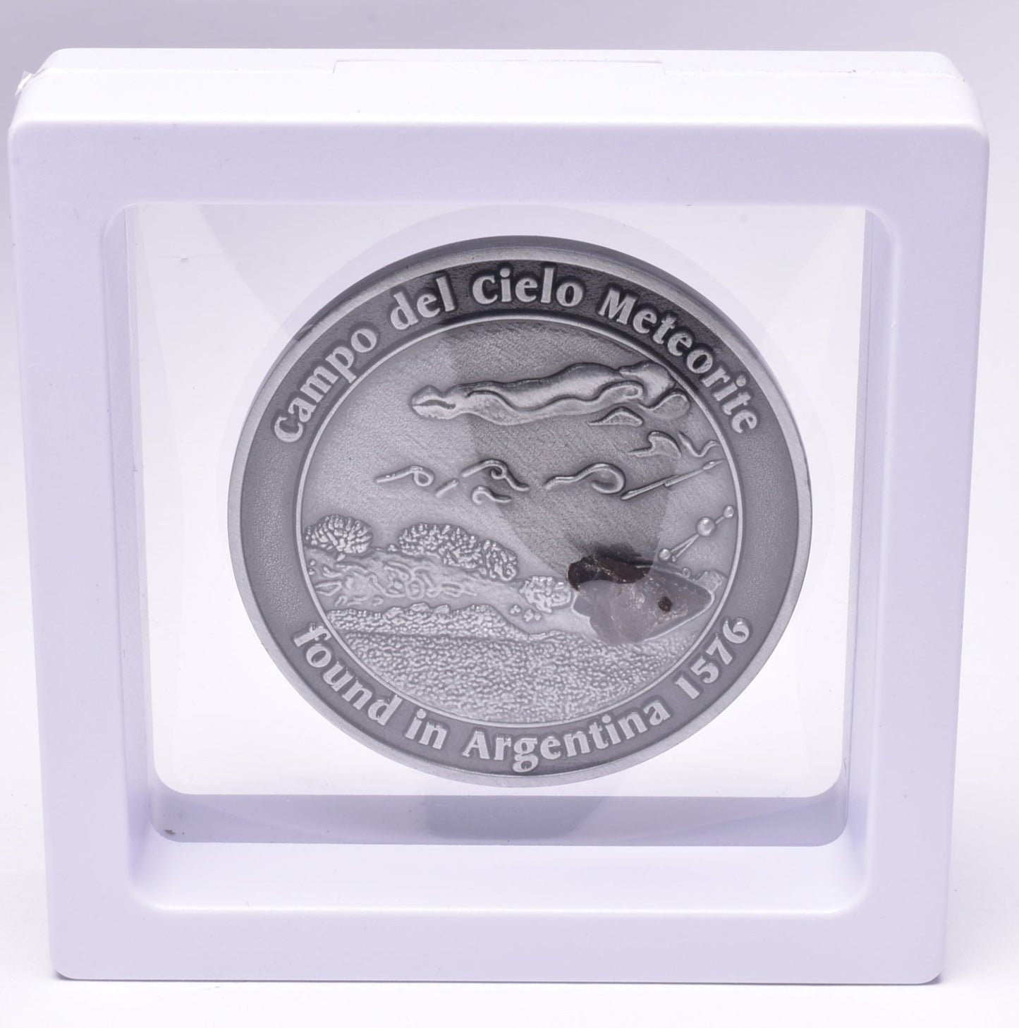 CAMPO DEL CIELO METEORITE in COLLECTORS COIN NUMBER 0010 MT181