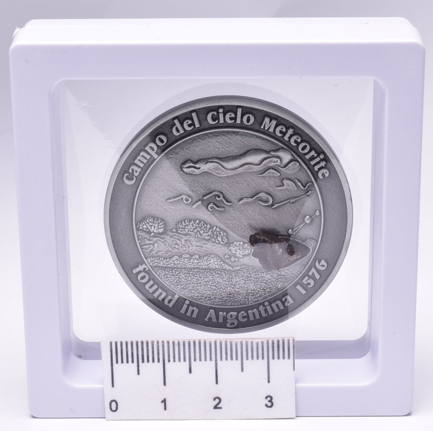 CAMPO DEL CIELO METEORITE in COLLECTORS COIN NUMBER 0010 MT181