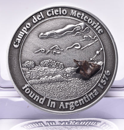 CAMPO DEL CIELO METEORITE in COLLECTORS COIN NUMBER 0010 MT181