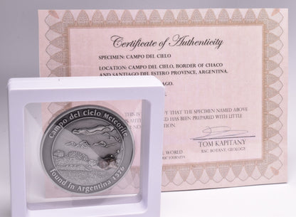 CAMPO DEL CIELO METEORITE in COLLECTORS COIN NUMBER 0044 MT183