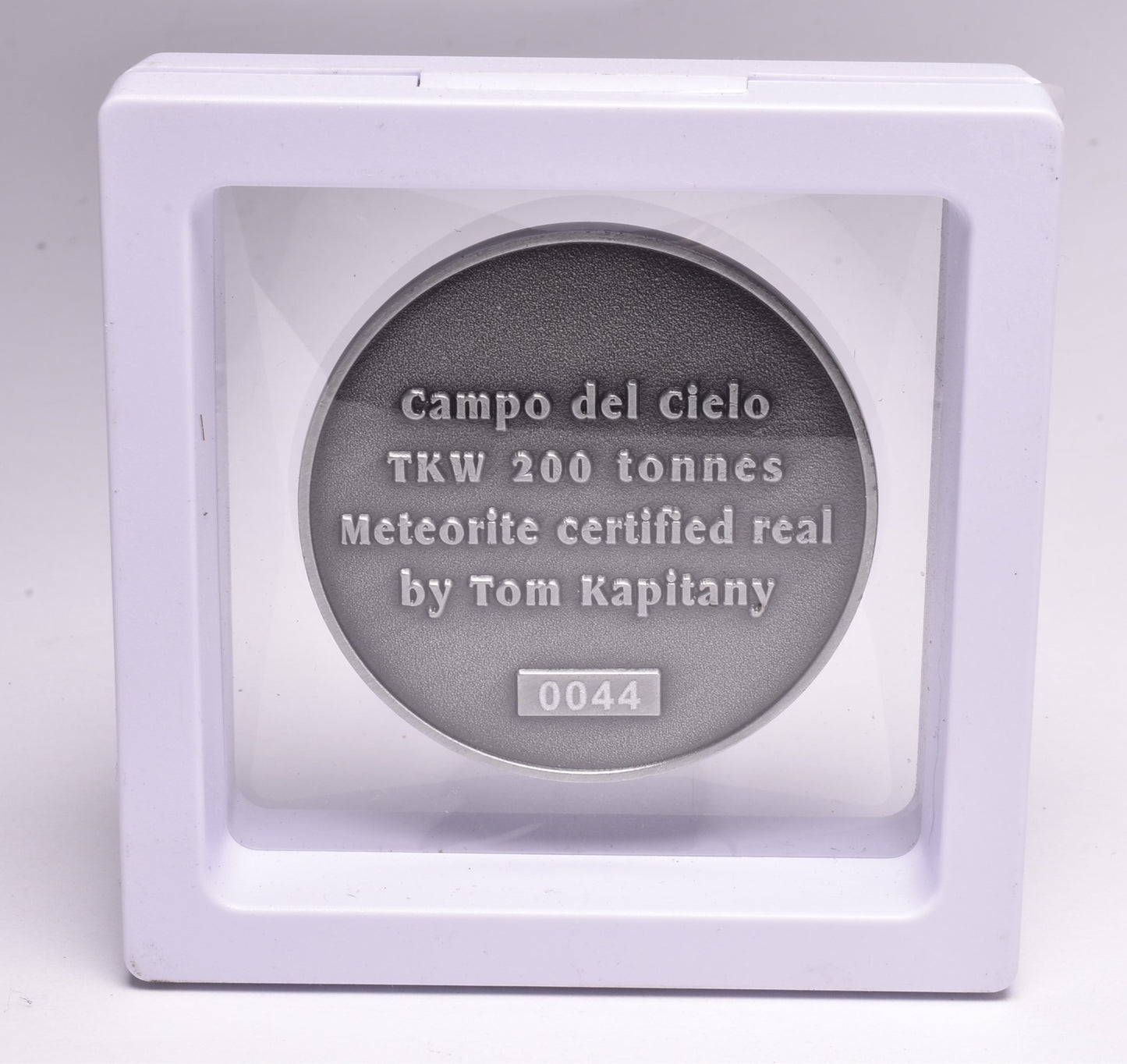 CAMPO DEL CIELO METEORITE in COLLECTORS COIN NUMBER 0044 MT183