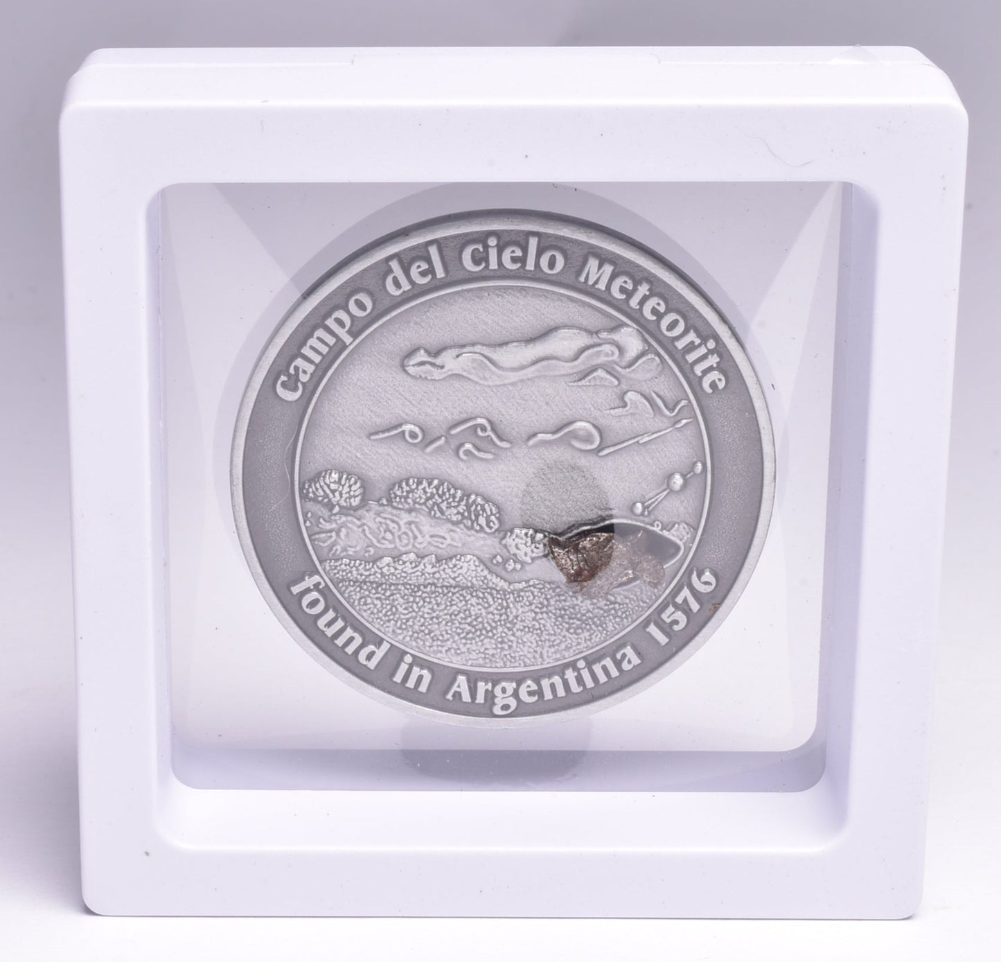 CAMPO DEL CIELO METEORITE in COLLECTORS COIN NUMBER 0017 MT186