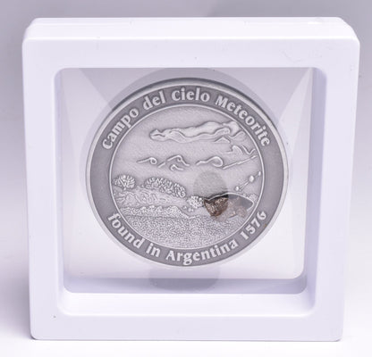 CAMPO DEL CIELO METEORITE in COLLECTORS COIN NUMBER 0017 MT186