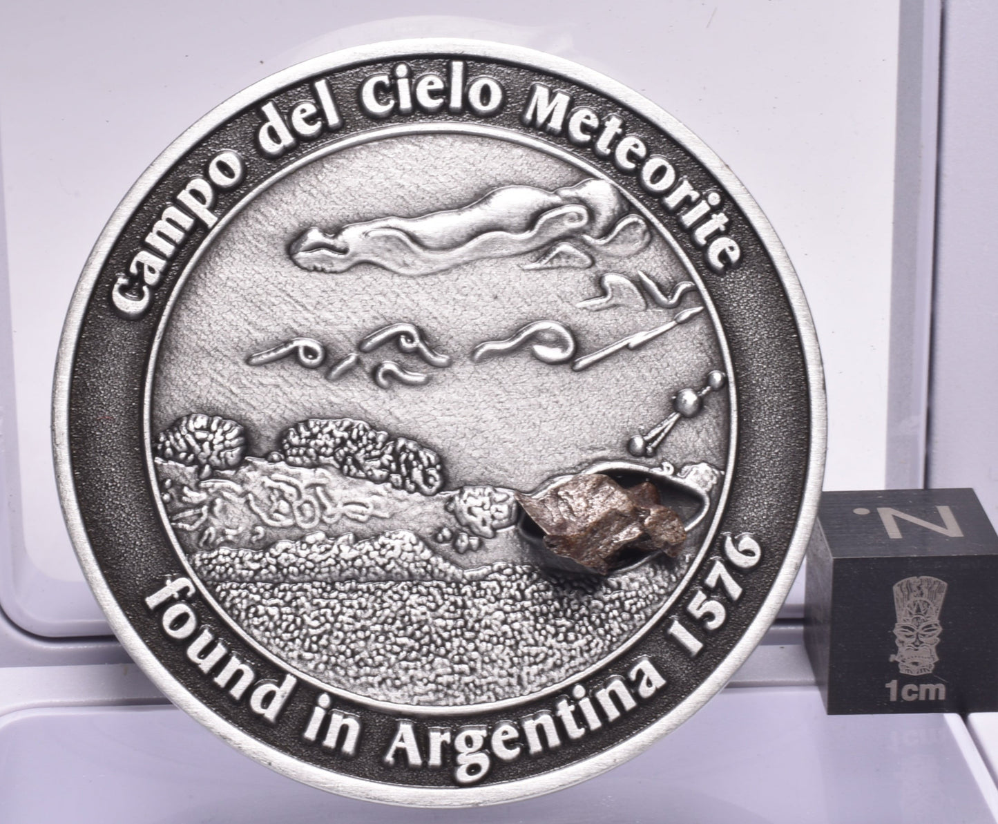 CAMPO DEL CIELO METEORITE in COLLECTORS COIN NUMBER 0017 MT186