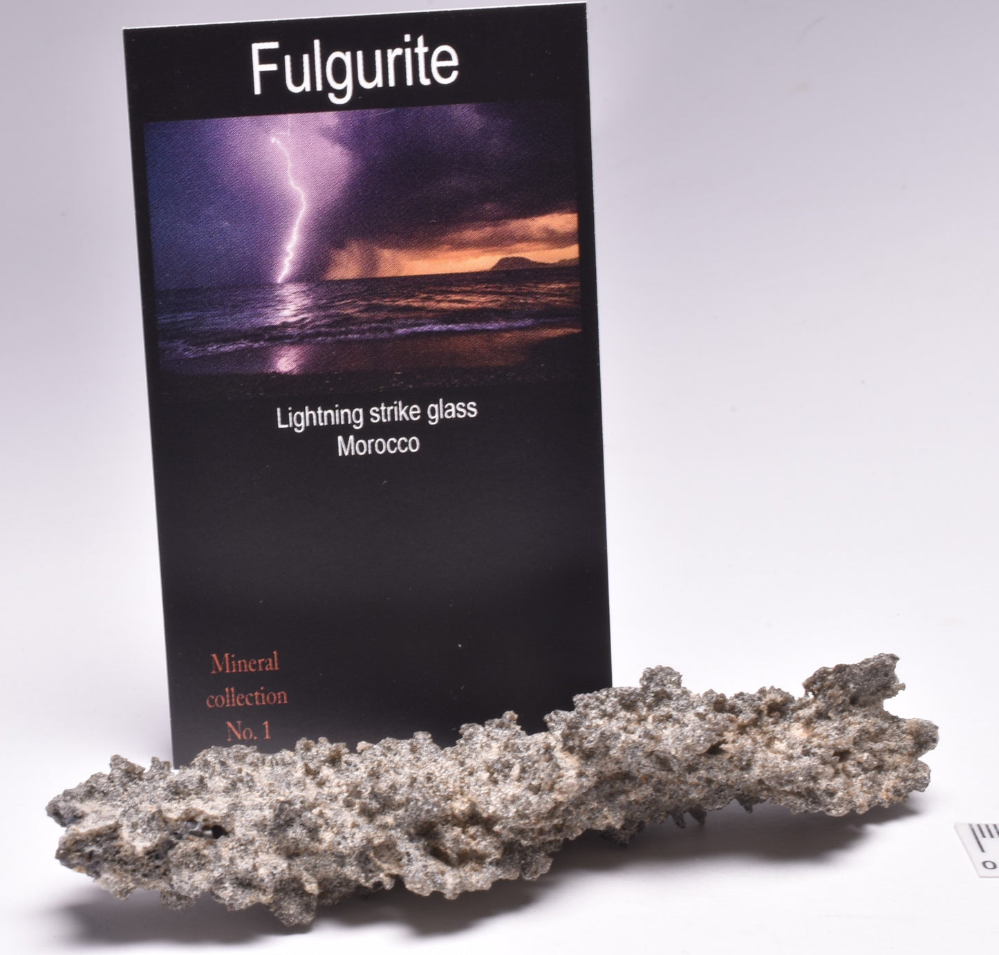 FULGURITE LIGHTNING STRIKE GLASS MOROCCO  MT194