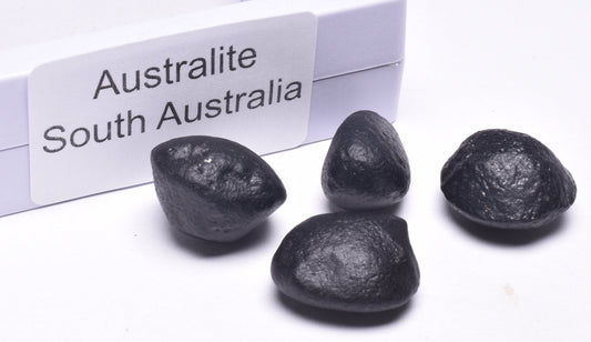 4 x AUSTRALITE, METEORITE FROM SOUTH AUSTRALIA MT215