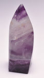 FLUORITE CRYSTAL CARVED FLAME P1030