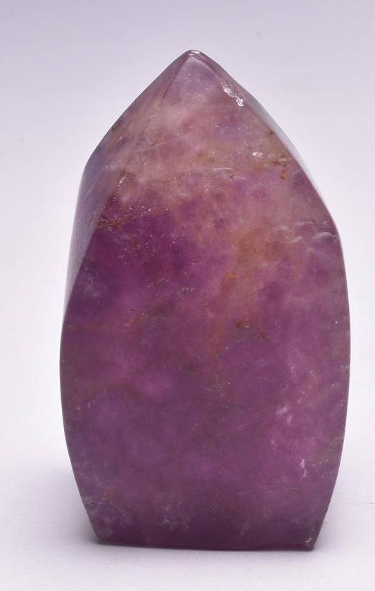 FLUORITE CRYSTAL CARVED FLAME P1037