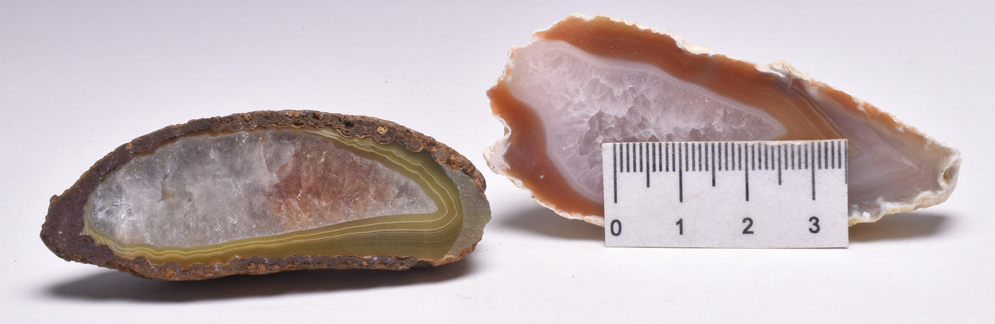 2 x AGATE CREEK, High Grade Polished AGATE Halves, AUSTRALIA P2003