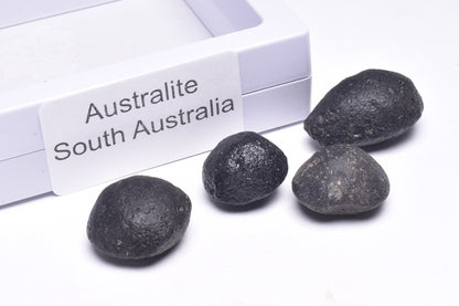 4 x AUSTRALITE, METEORITE FROM SOUTH AUSTRALIA MT39