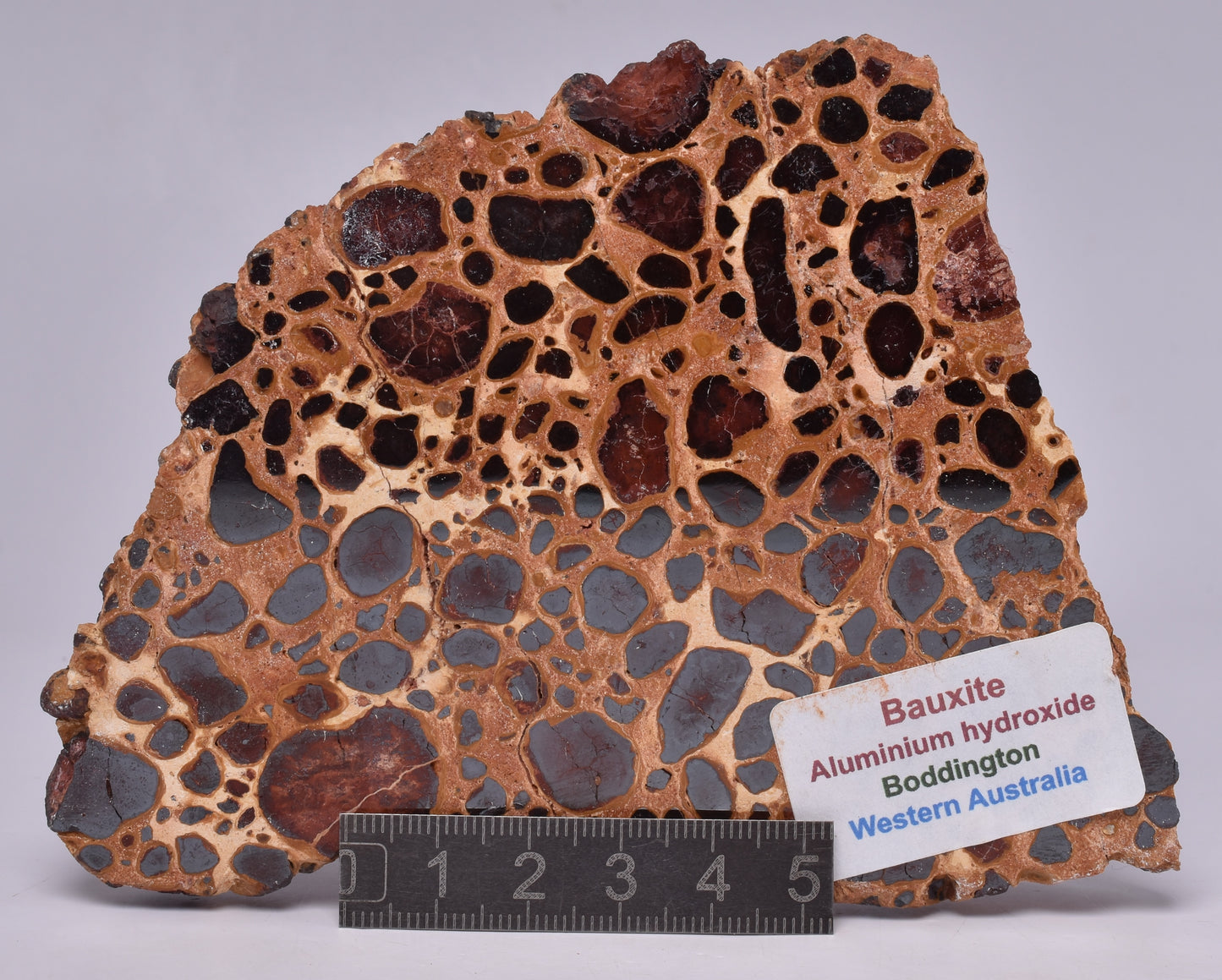 BAUXITE, Aluminium Hydroxide, Polished Slice, Kalgoorlie WA S289